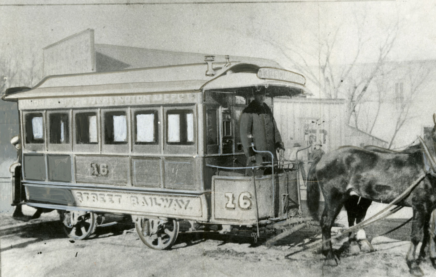 Horse-drawn omnibus
